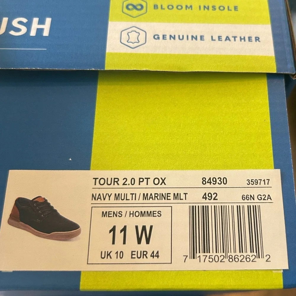 Nunn Bush Tour 2.0 PT OX Mens 11W Navy Leather KORE Sneakers Business Casual